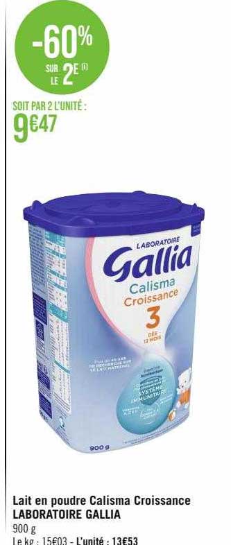 Lait En Poudre Calisma Croissance Laboratoire Gallia