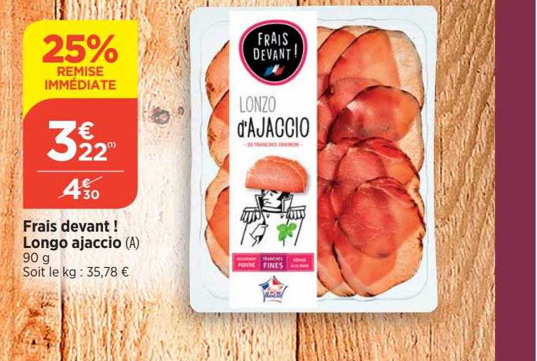 longo ajaccio frais devant !