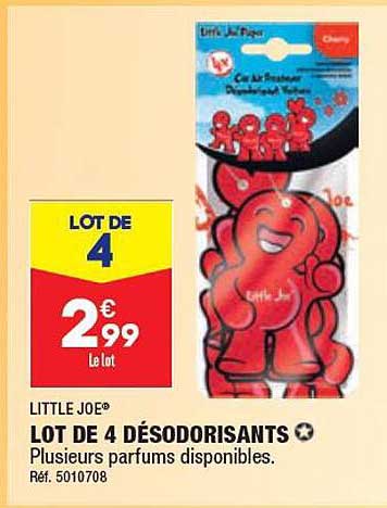 lot de 4 désodorisants little joe