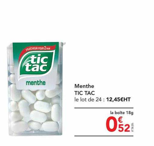 menthe tic tac
