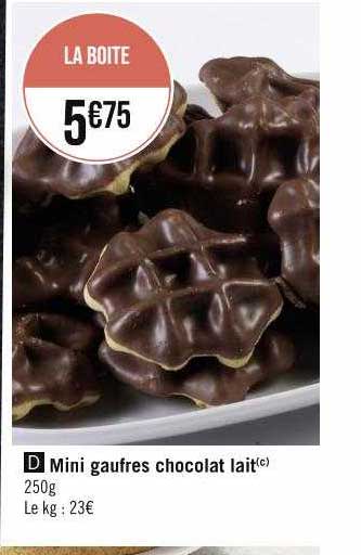 Mini Gaufres Chocolat Lait