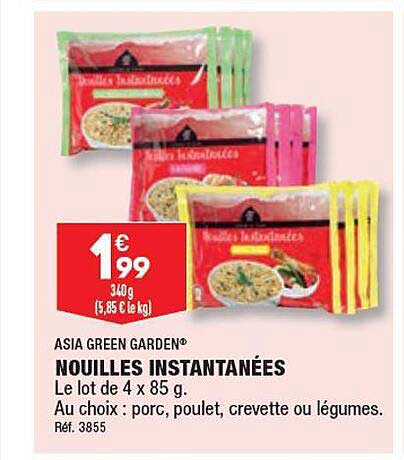 nouilles instantanées asia green garden