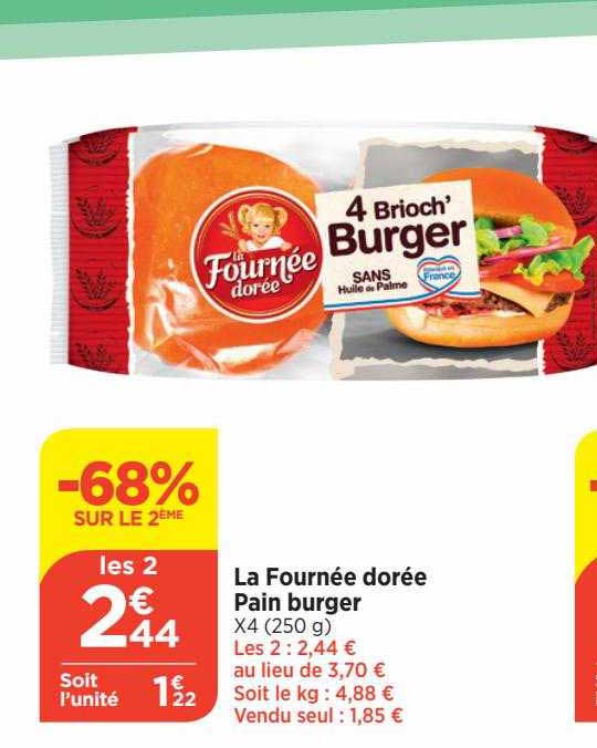 pain burger la  fournée dorée