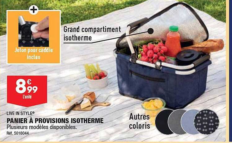 panier à provisions isotherme live in style
