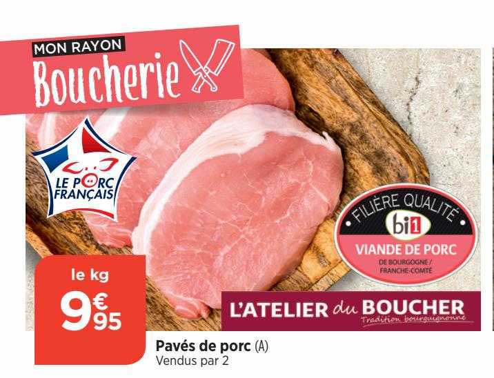 pavés de porc l'atelier du boucher