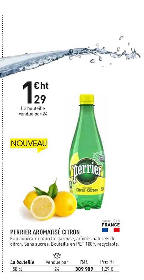 Perrier Aromatisé Citron