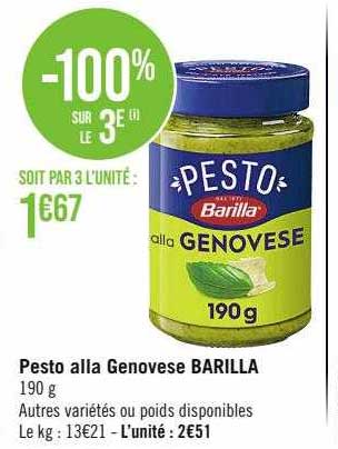 pesto alla genovèse barilla