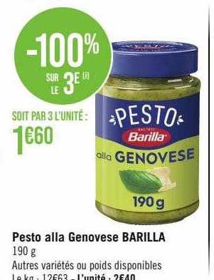 pesto alla genovèse barilla
