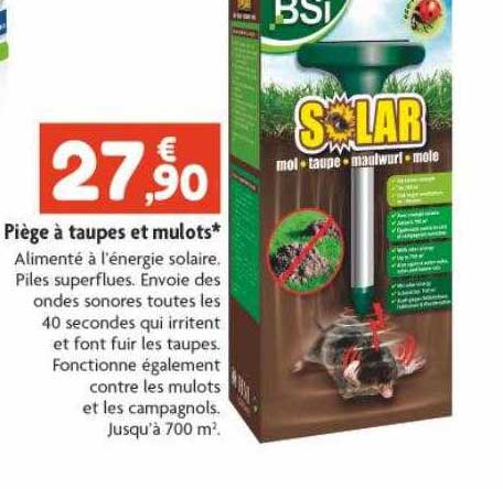 piège à taupes et mulots