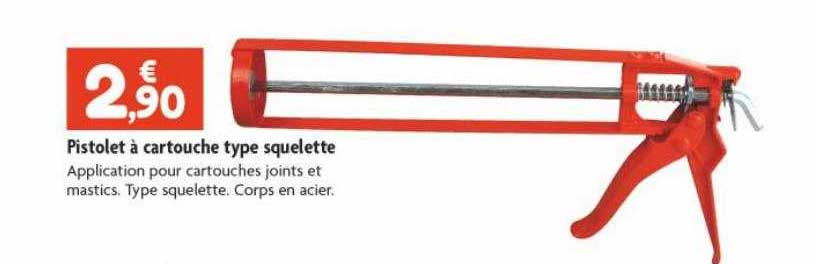 pistolet à cartouche type squelette