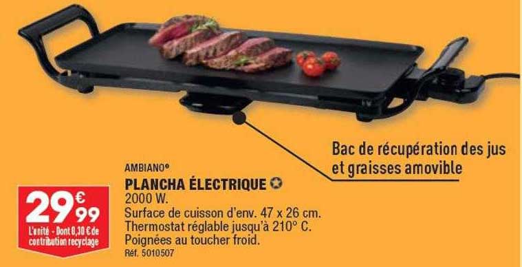 Plancha électrique Ambiano