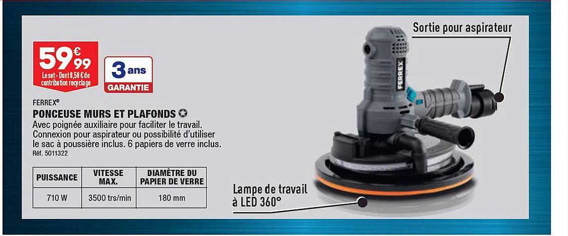 Ponceuse Murs Et Plafonds Ferrex