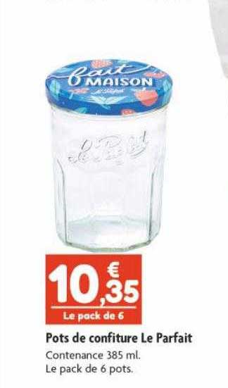 pots de confiture le parfait