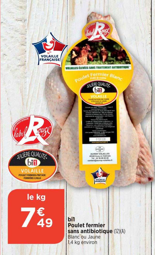 poulet fermier sans antibiotique bi1