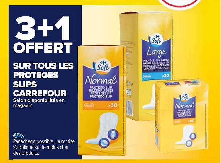 protèges slips carrefour