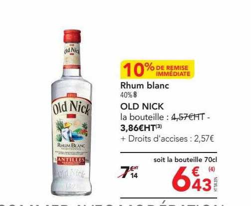 rhum blanc old nick