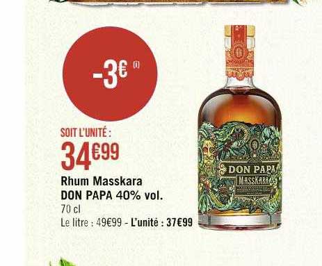 rhum masskara don papa 40% vol.
