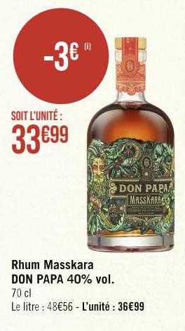 rhum masskara don papa 40% vol.