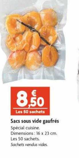sacs sous vide gaufrés