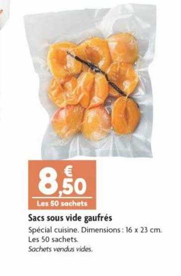 sacs sous vide gaufrés