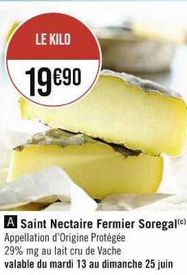 saint nectaire fermier soregal