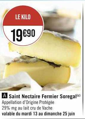saint nectaire fermier soregal