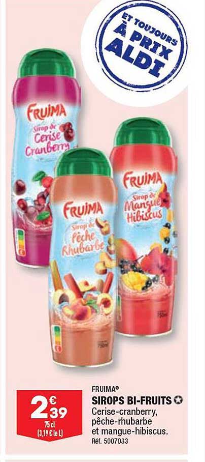 Sirops Bi-fruits Fruima