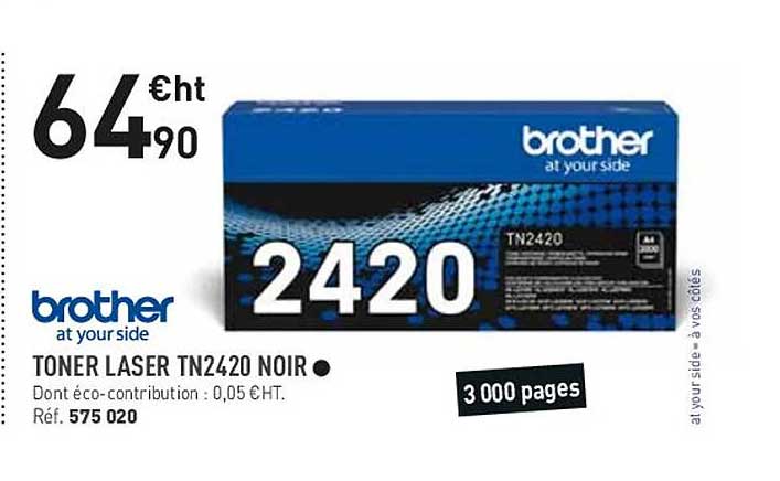toner laser tn2420 noir brother at your side