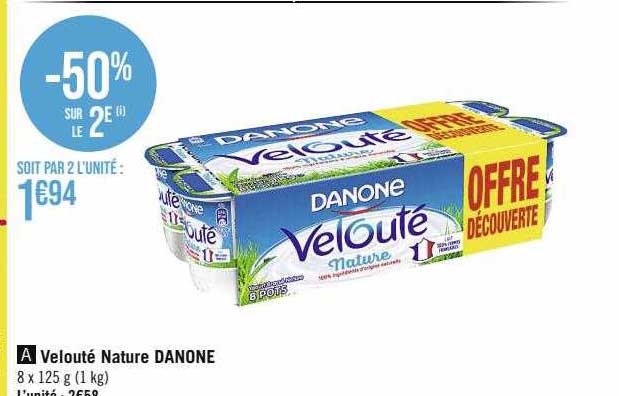 Velouté Nature Danone
