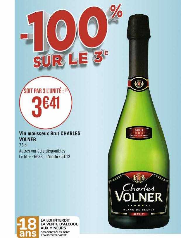 vin mousseux brut charles volner