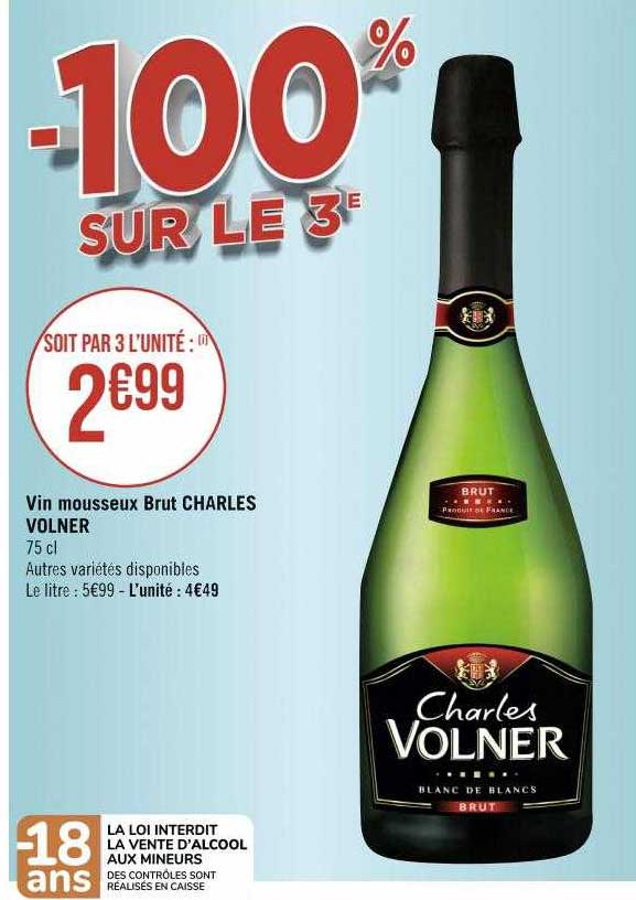 vin mousseux brut charles volner