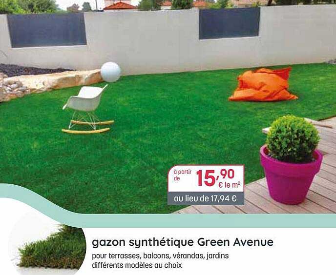 gazon synthétique green avenue