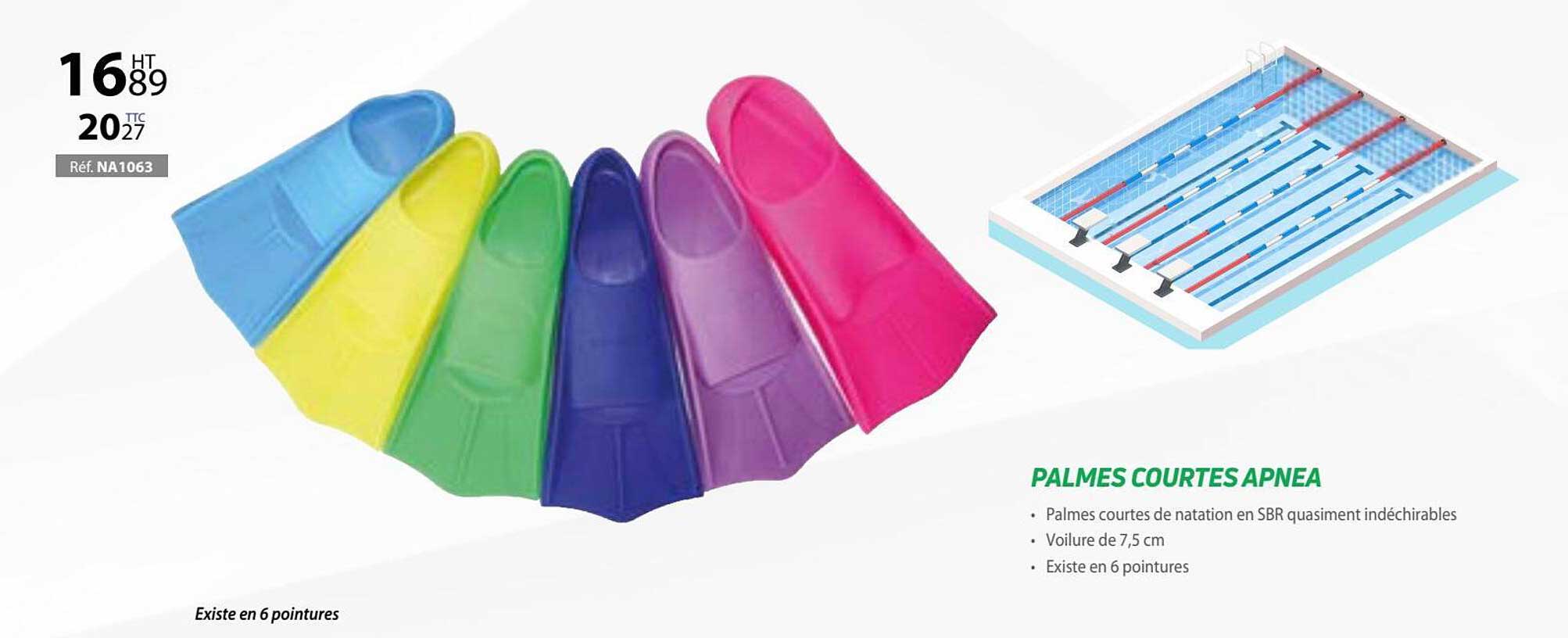 palmes courtes apnea