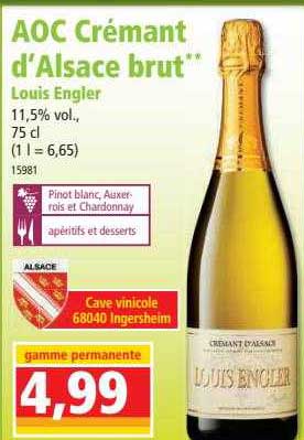 aoc crémant d'alsace brut louis engler