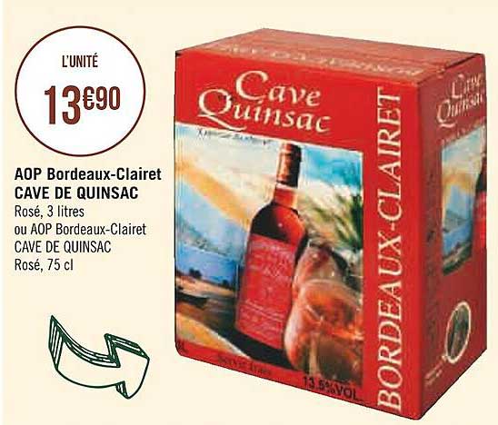 aop bordeaux-clairet cave de quinsac