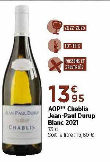 aop chablis jean-paul durup blanc 2021