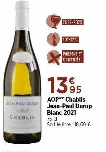 aop chablis jean-paul durup blanc 2021