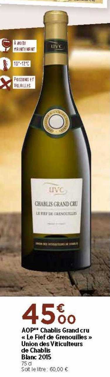 aop chablis «vieilles vignes» union des viticulteurs de chablis blanc 2018