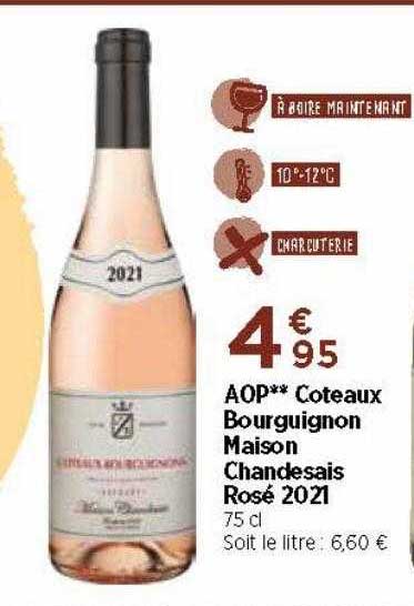 aop coteau bourguignon maison chandesais rosé 2021