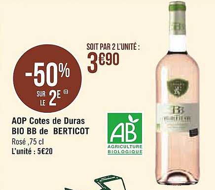 Aop Côtes De Duras Bio Bb De Berticot