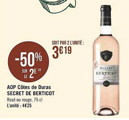 Aop Côtes De Duras Secret De Berticot
