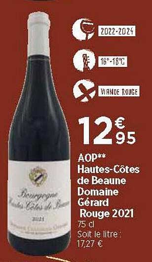 aop hautes-côtes de beaune domaine gérard rouge 2021