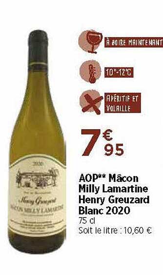 aop mâcon lamartine henry greuzard blanc 2020