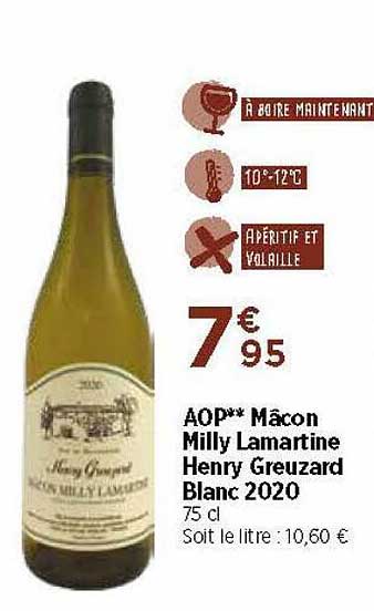 aop mâcon milly lamartine henry greuzard blanc 2020