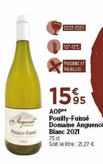 aop pouilly-fuissé domaine anguenott blanc 2021