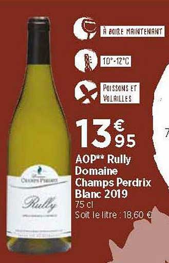aop rully domaine champs perdrix blanc 2019