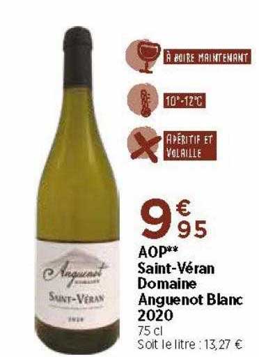 aop saint-véran domaine anguenot blanc 2020