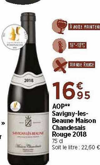 aop savigny-les-beaune maison chandesais rouge 2018