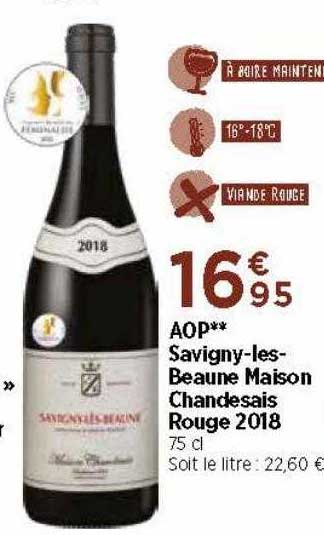 Aop Savigny-les-beaune Maison Chandesais Rouge 2018