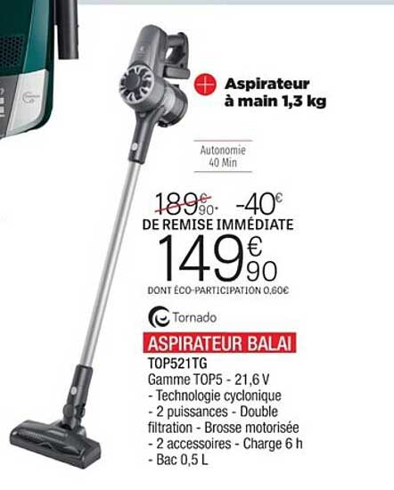 Aspirateur Balai Tornado